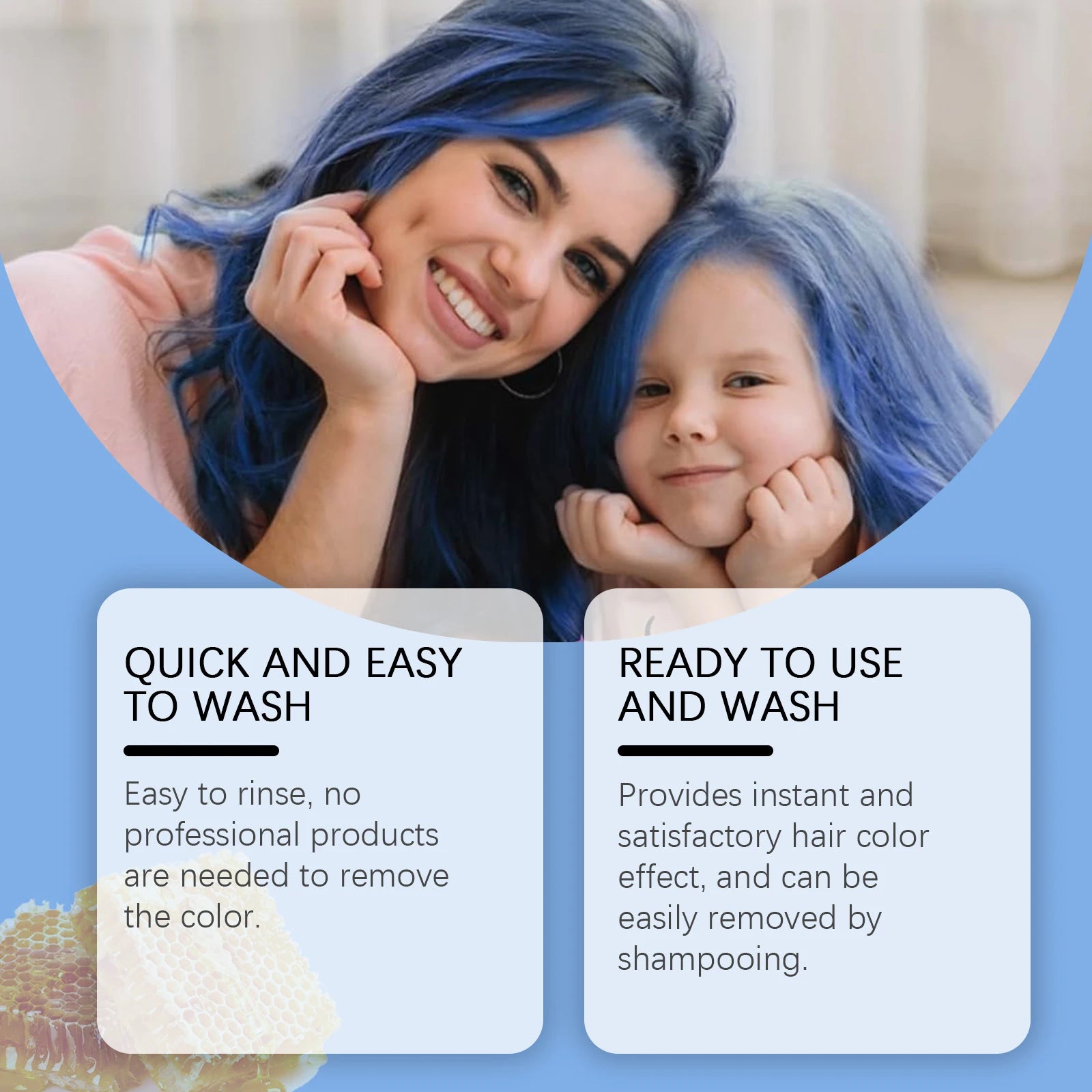 Temporary Washable Hair Color Wax for Kids and Party Styling - 3