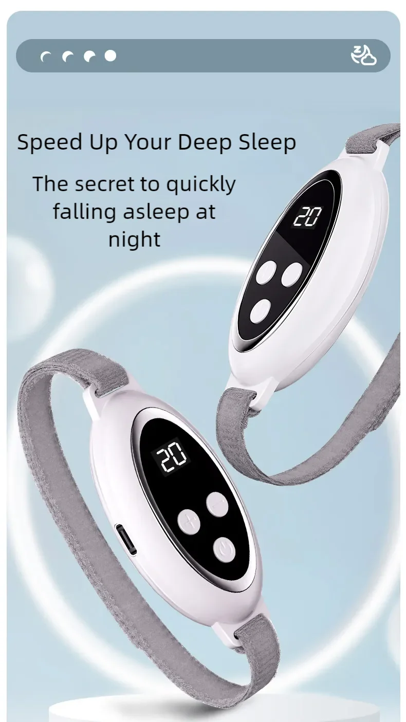 Microcurrent Handheld Sleep Aid Device for Insomnia and Anxiety Relief