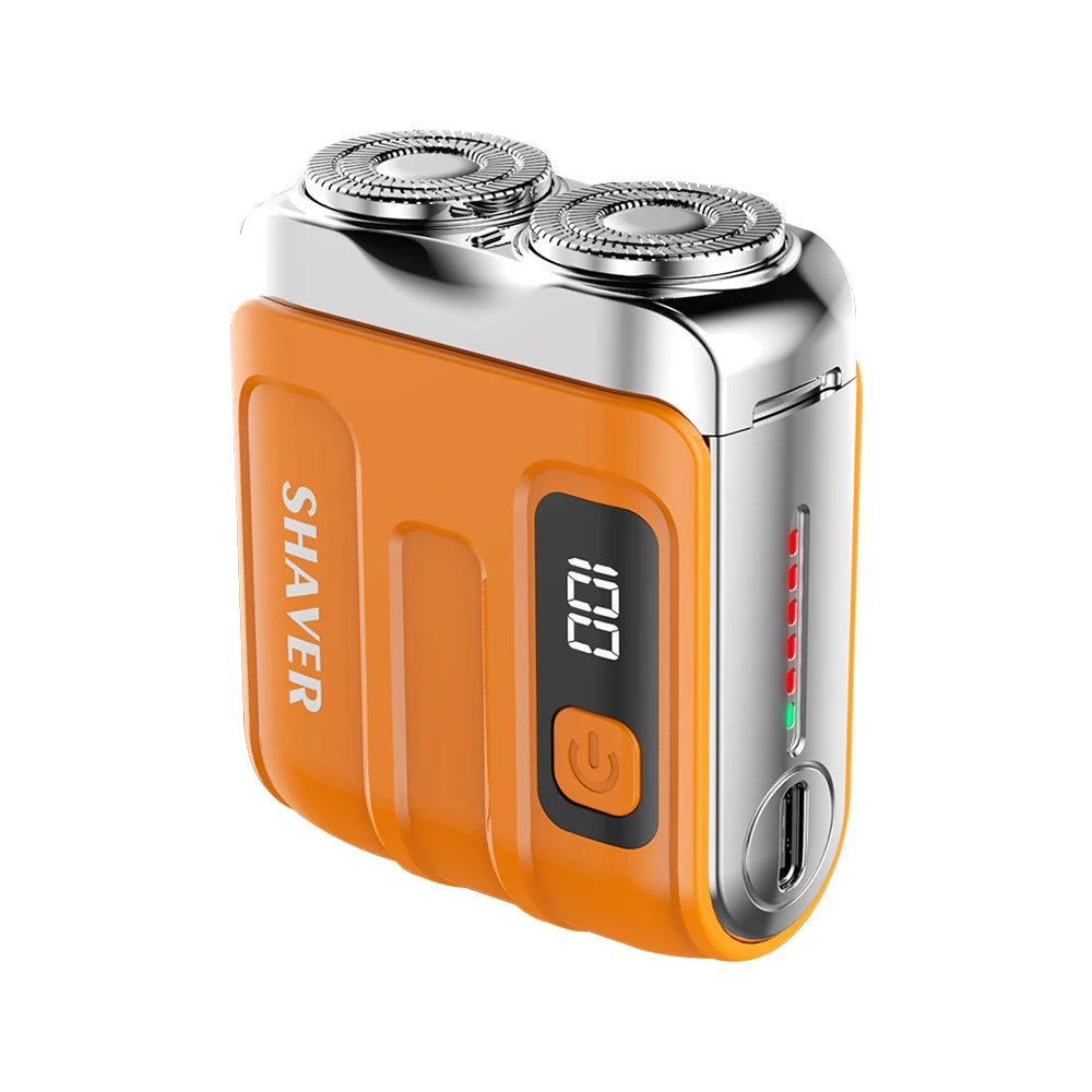 Portable Dual-Head Electric Shaver for Men with LED Battery Display - 31