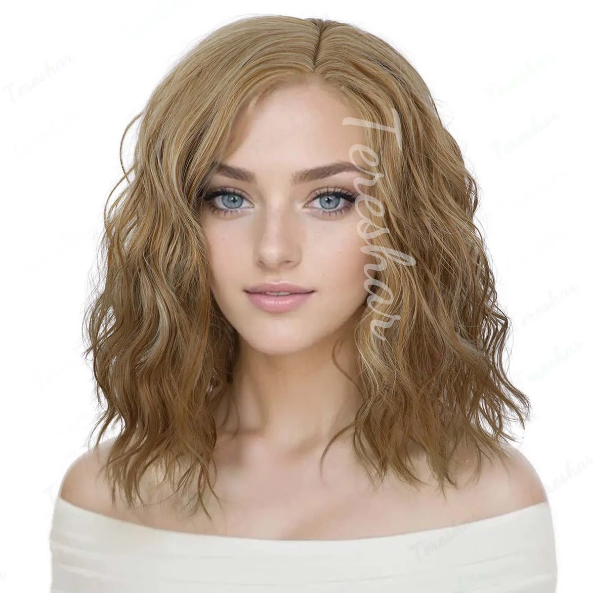 Short Curly Bob Wig for Halloween Costume and Cosplay Parties