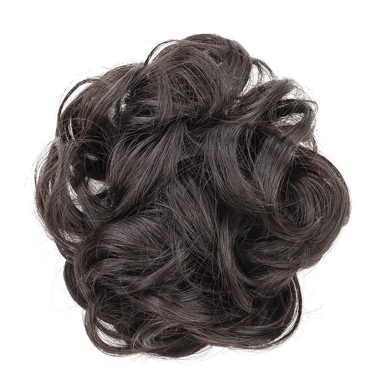 Messy Curly Hair Bun Extension for Instant Voluminous Updo Hairstyles