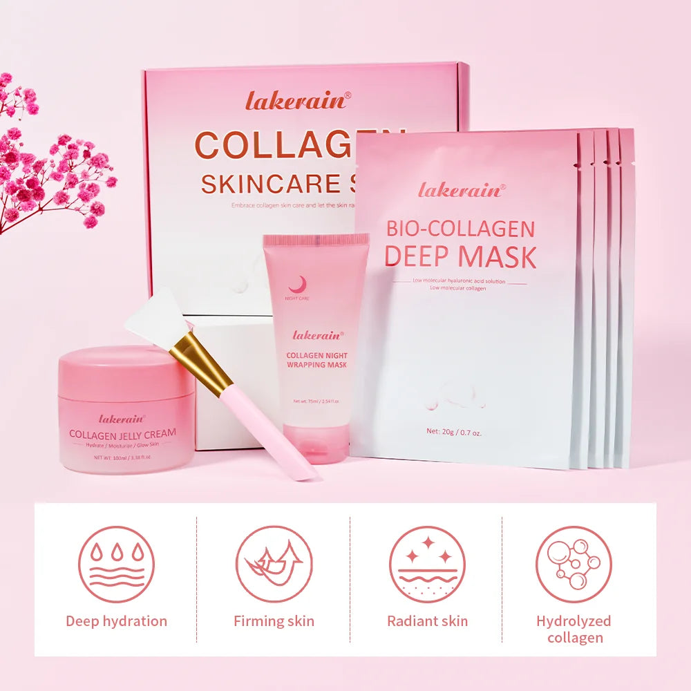 Collagen Skincare Set for Deep Hydration and Radiant Skin Repair