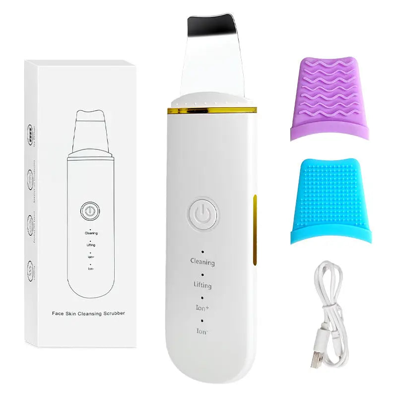Ultrasonic Skin Scrubber Face Spatula for Deep Cleansing and Pore Care - 16