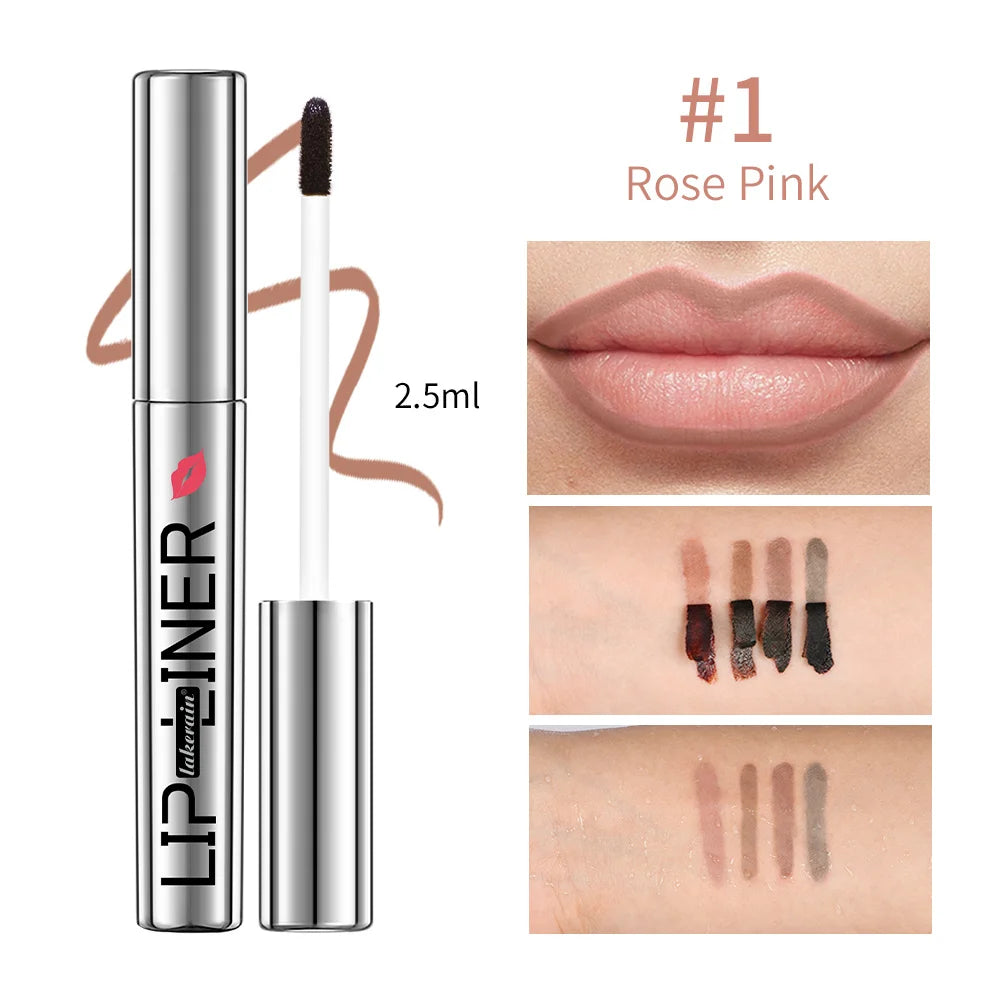 Peel-Off Tattoo Lip Liner for Long-Lasting Waterproof Smudge-Proof Color