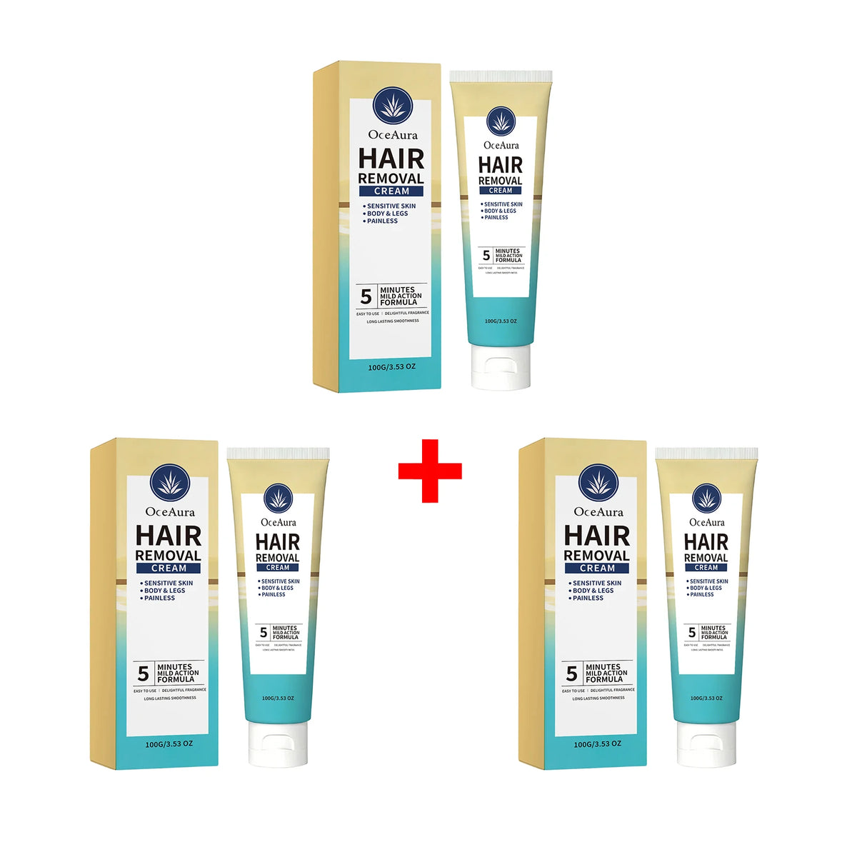 Painless Hair Removal Cream for Full Body and Sensitive Skin