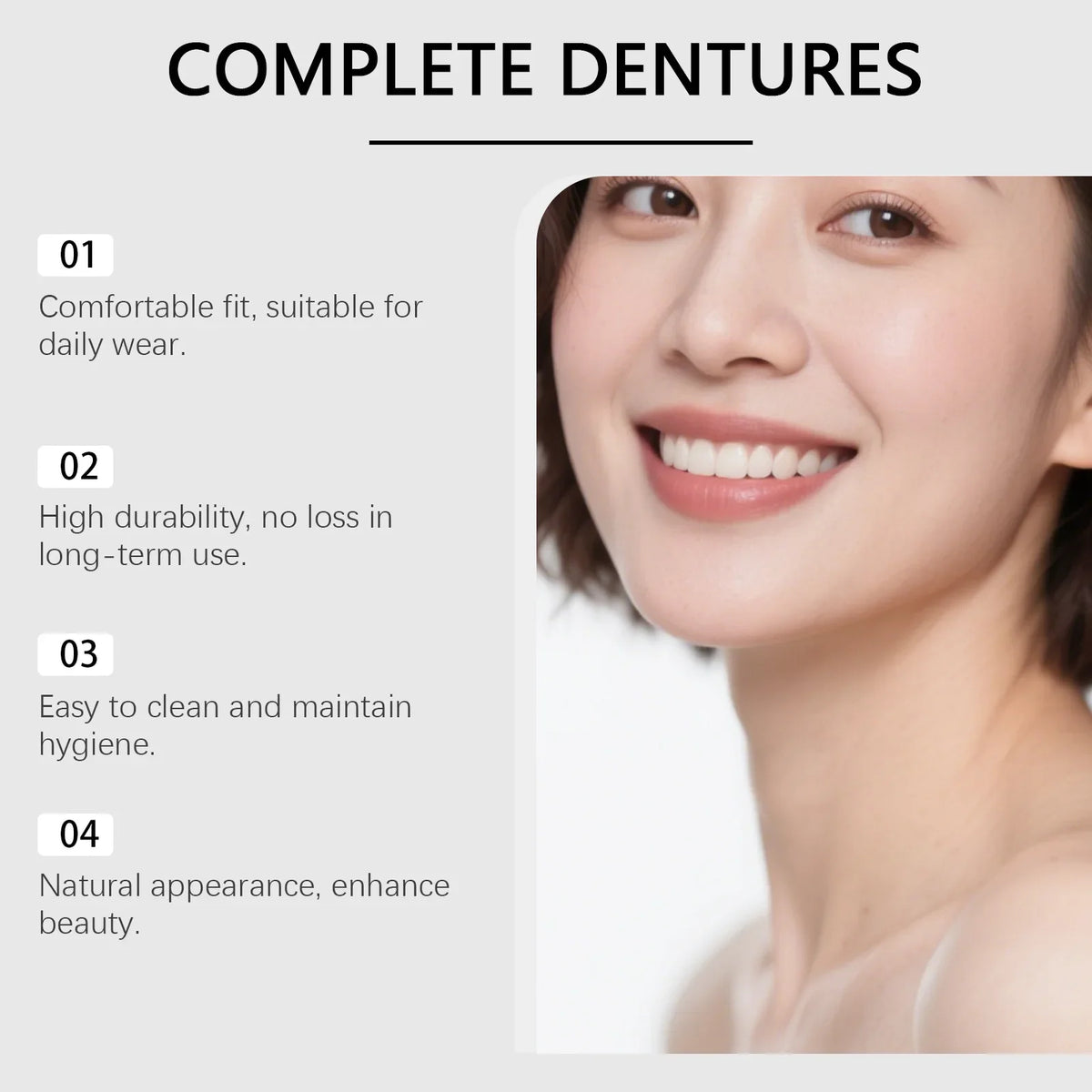 Comfortable Silicone Denture Liner Kit for Instant Smile Enhancement