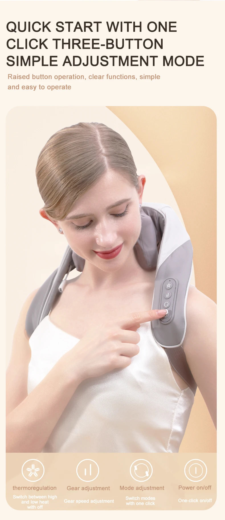 Wireless 6D Neck and Shoulder Massage Pillow with Deep Tissue Heat Therapy - 15