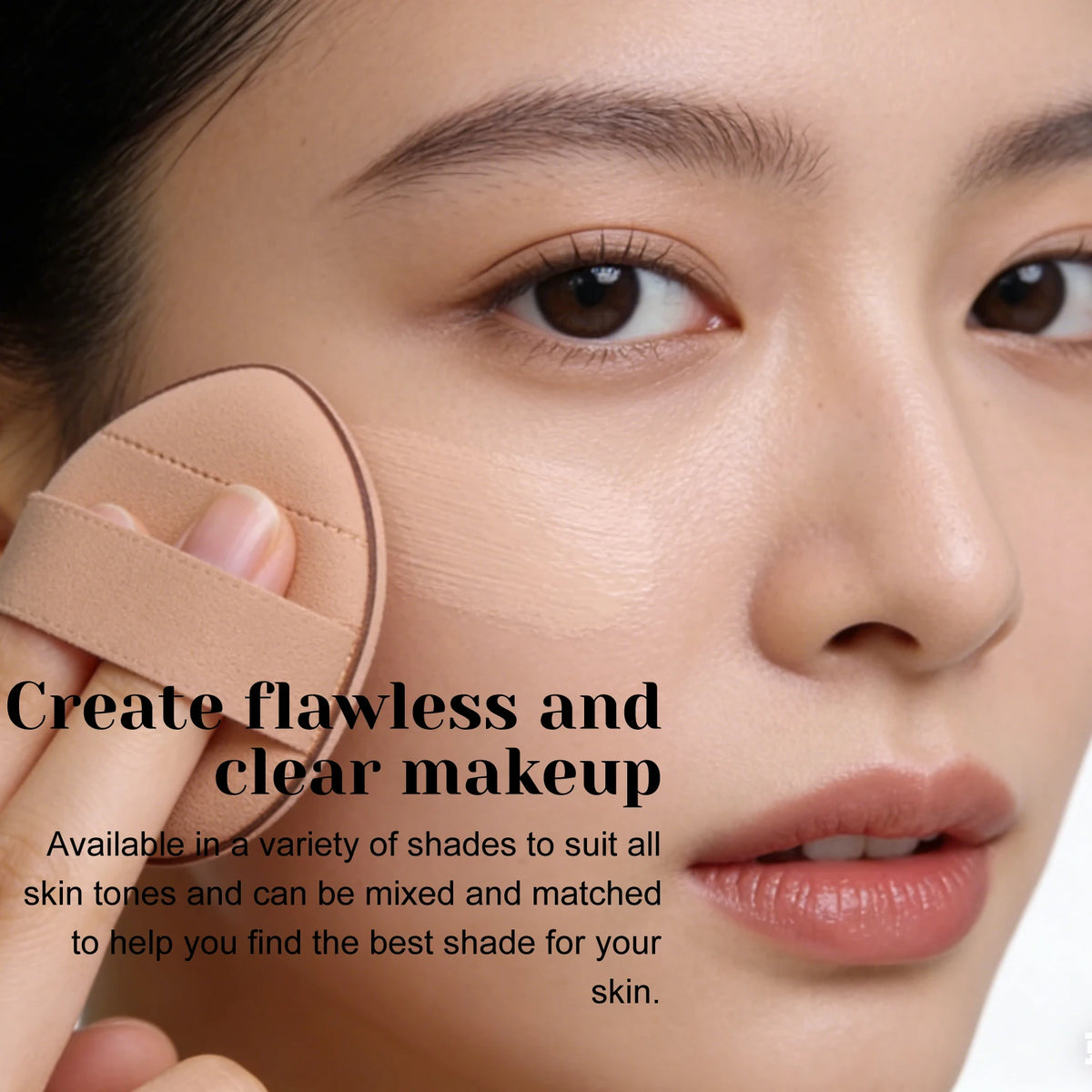 3-Color Cream Concealer Palette for Dark Circles and Blemish Coverage