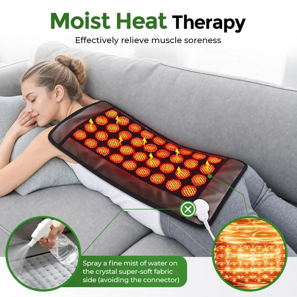 Natural Jade Stone Heating Pad for Back Pain and Muscle Relief - 12
