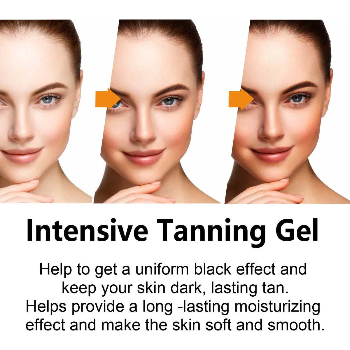 Intensive Tanning Gel for Natural Long Lasting Dark Skin Glow