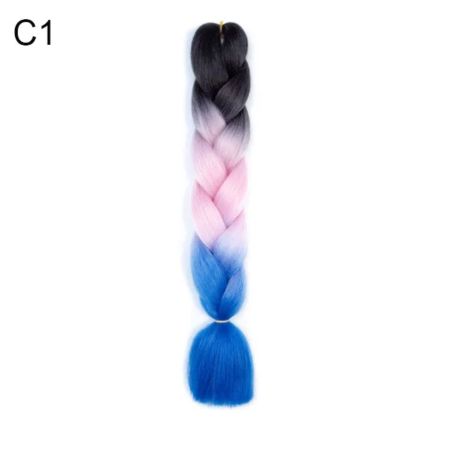 24-Inch Ombre Jumbo Braiding Hair Extensions - 46