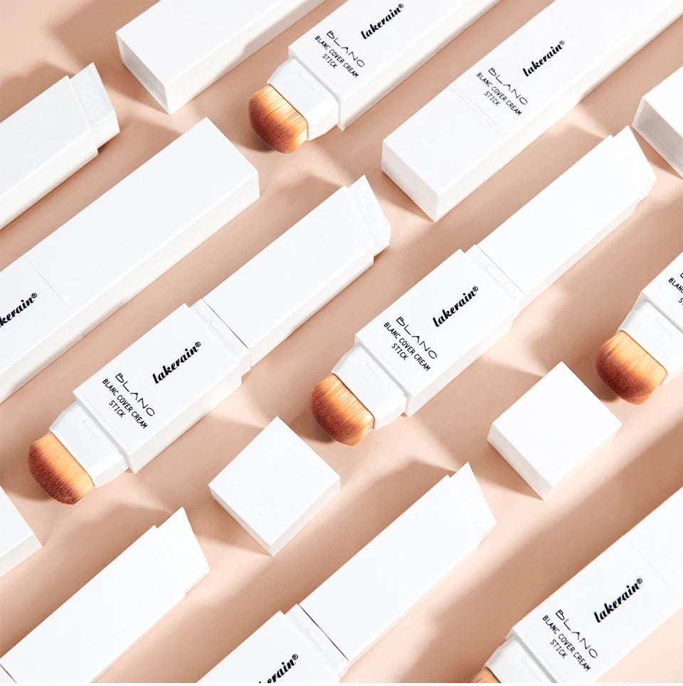 Creamy Blendable Foundation Stick with Built-in Detachable Brush