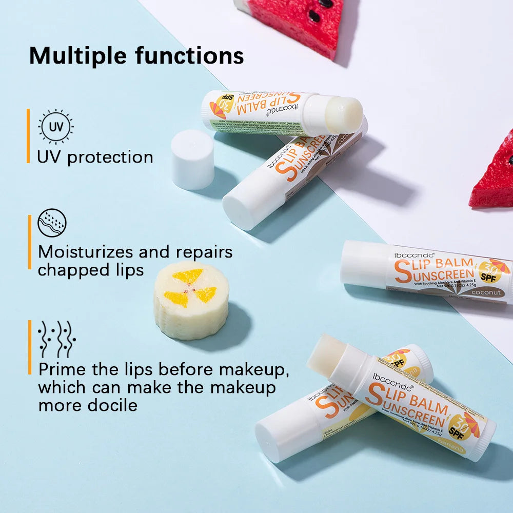 Sunscreen Lip Balm with SPF 30 for Daily UV Protection and Hydration