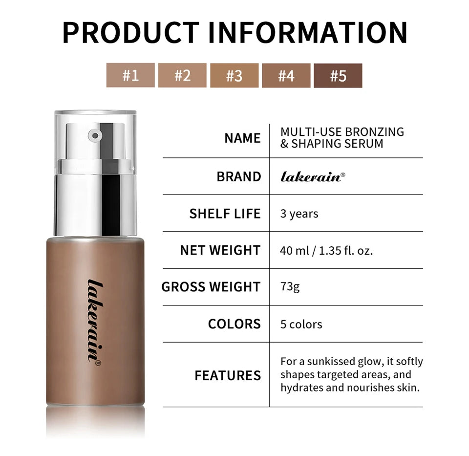 Hydrating Bronzing and Shaping Serum for Natural Face Contouring - 18