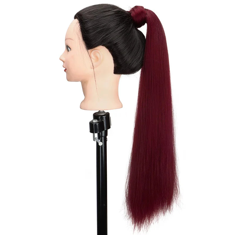 22-Inch Long Straight Synthetic Ponytail Extension