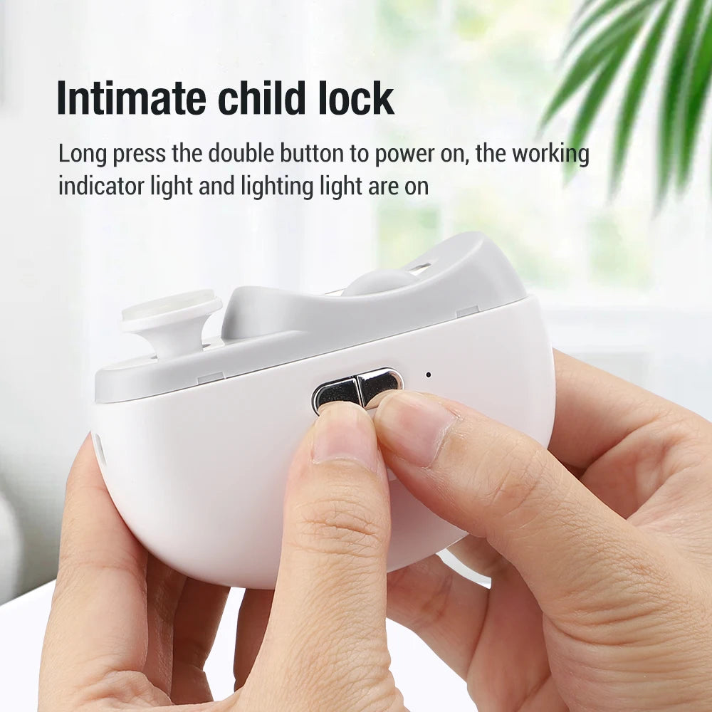Electric Automatic Nail Clipper with Built-in Light for Safe Trimming - 15
