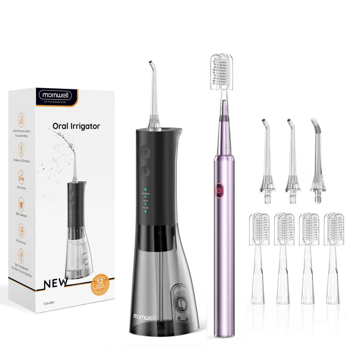 Portable Water Flosser and Electric Toothbrush Dental Hygiene Kit