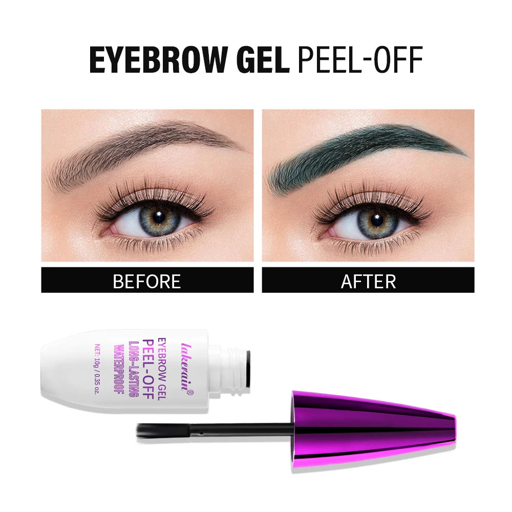 Waterproof Peel-Off Eyebrow Tint Gel for Long-Lasting Natural Brows - 4