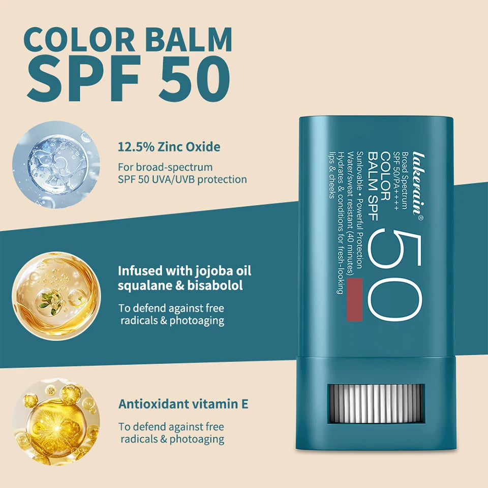 Color Correcting CC Cream and SPF 50 Sunscreen Blush Stick Makeup Set - 22