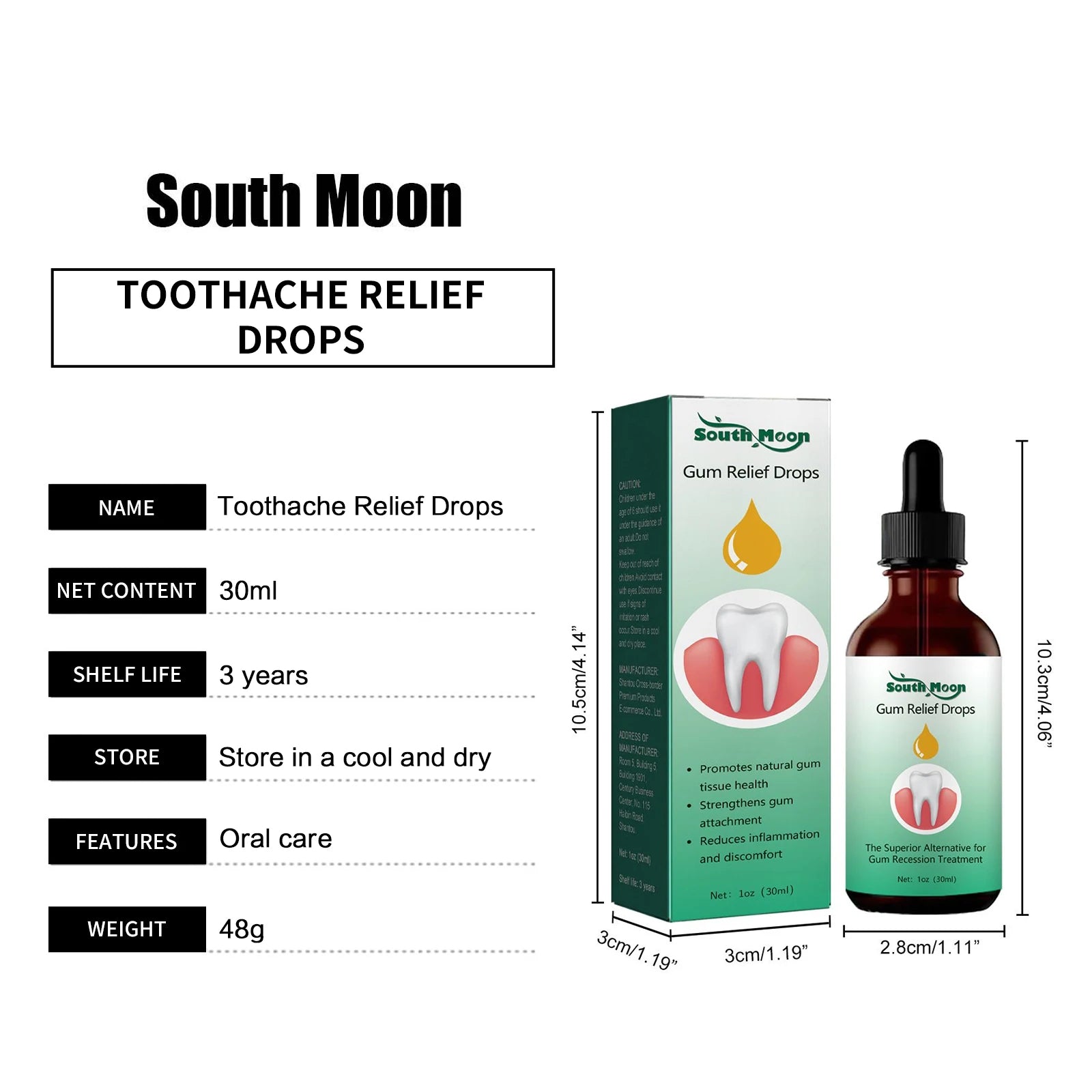 Natural Herbal Toothache and Gum Relief Drops for Oral Health Care - 7