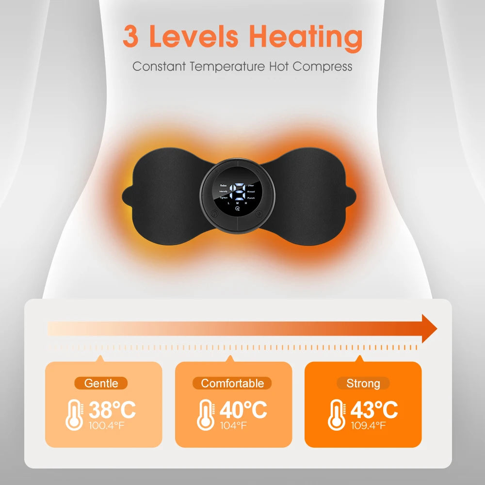 Portable Electric Body Massage Patch with Remote for Pain Relief - 20