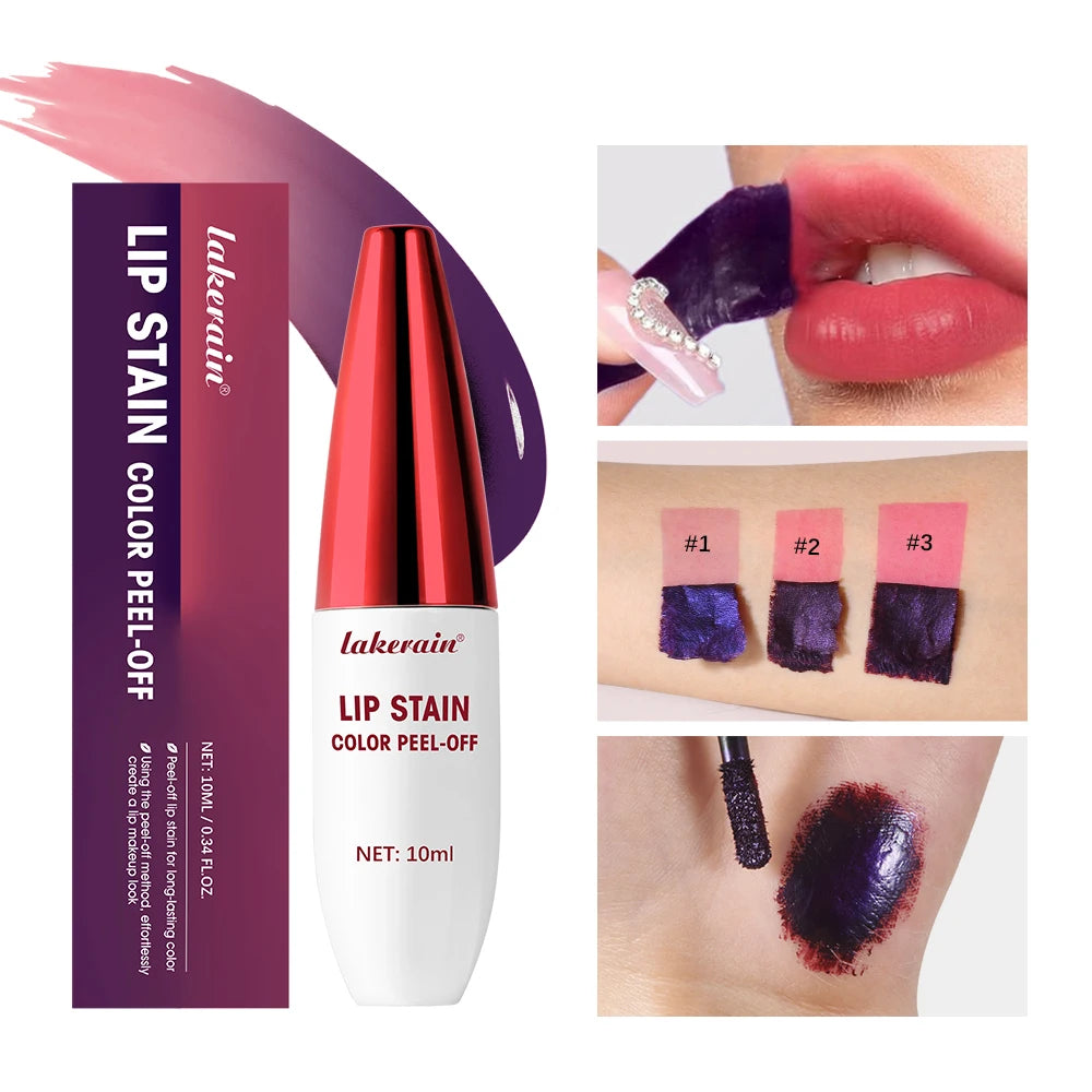 Waterproof Peel-Off Lip Stain for Long-Lasting Natural Color - 3