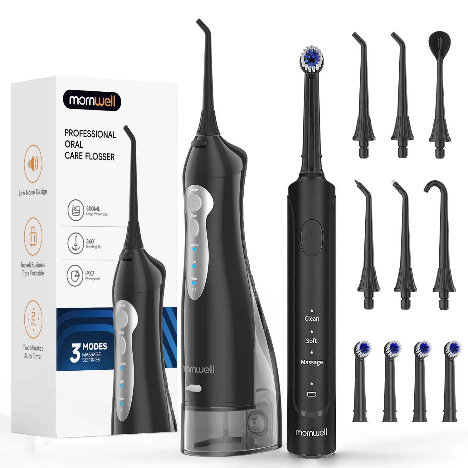 Electric Oral Irrigator and Sonic Toothbrush Combo for Deep Teeth Cleaning - 21