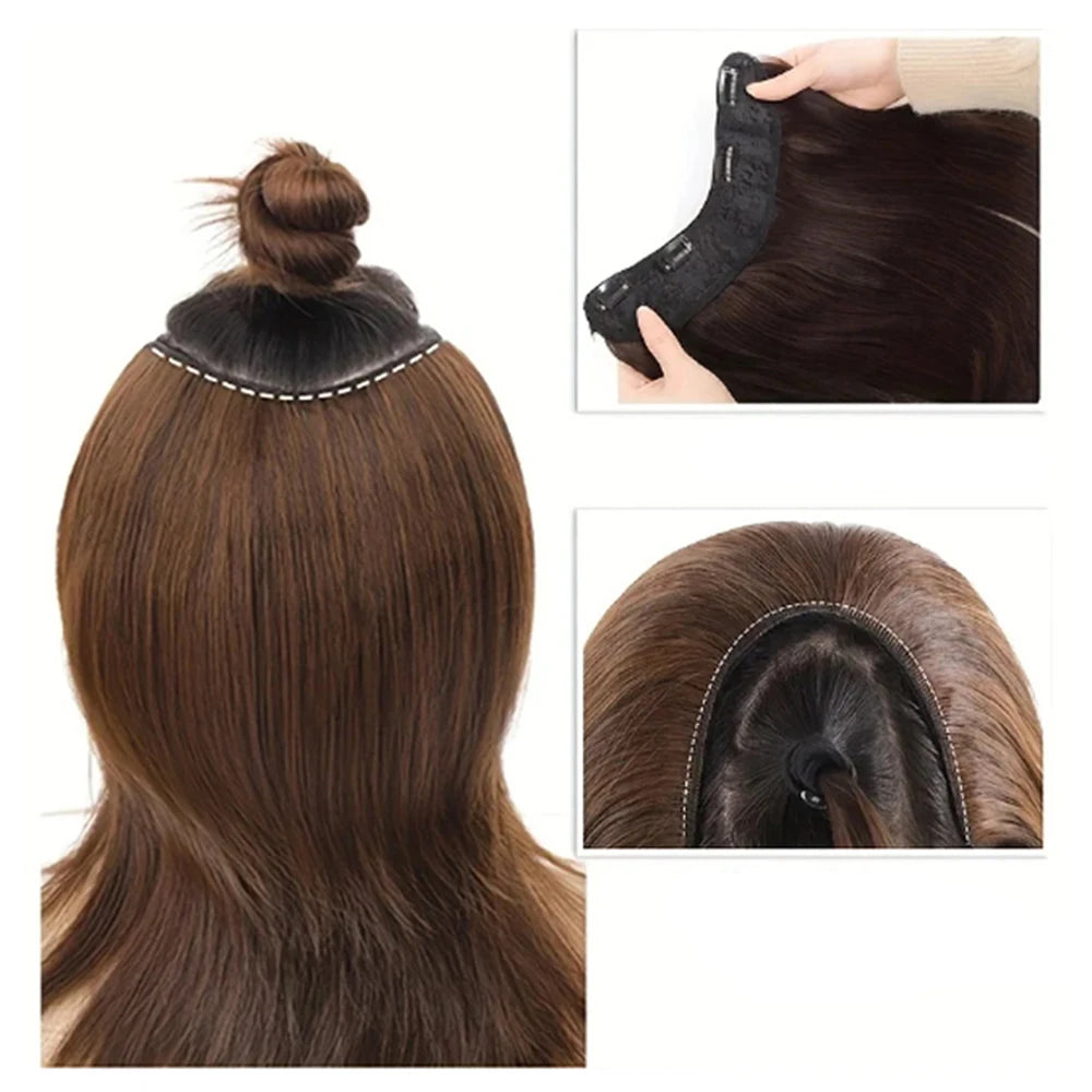 U-Shaped Clip-In Hair Volumizer Extension - 11