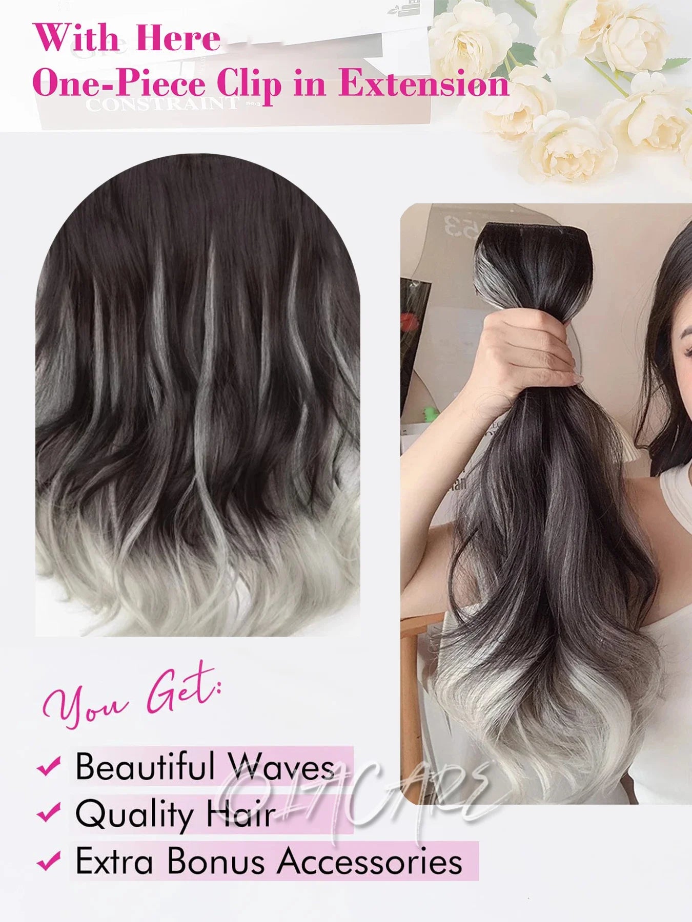 Wavy Clip-In Hair Extensions for Instant Volume and Length - 4