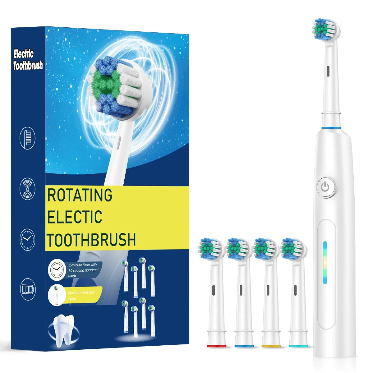 3D Rotating Electric Toothbrush for Adults with 5 Deep Cleaning Modes - 13