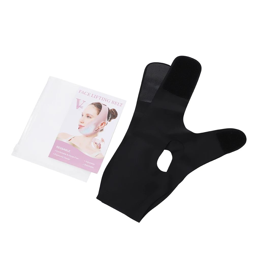 Hot and Cold V-Line Face Lifting Bandage for Jaw Relief and Firming