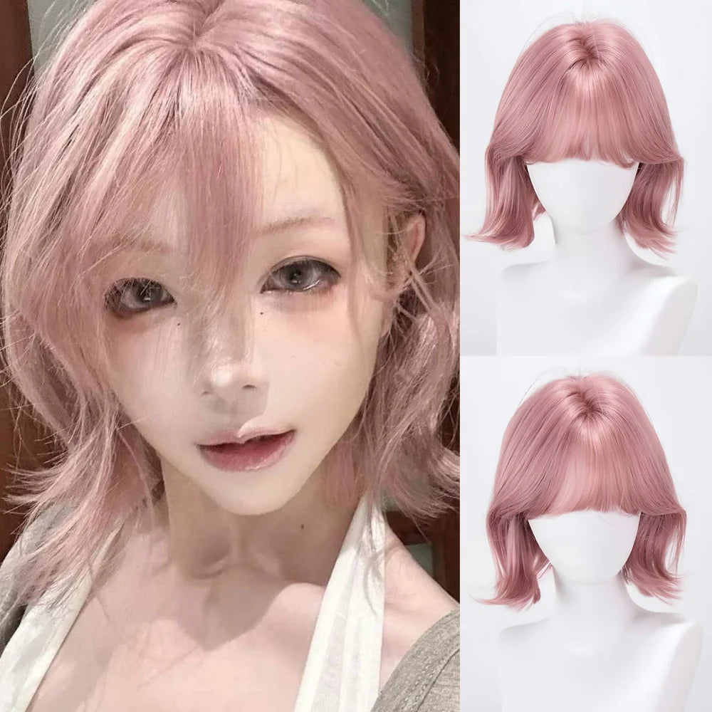 Short Natural Wave Cosplay Wig for Daily Wear - 16