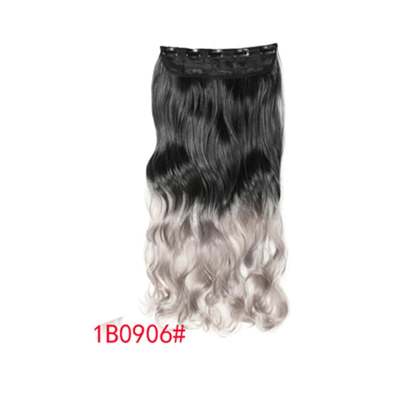 20-Inch Wavy Clip-In Synthetic Hair Extension - 8
