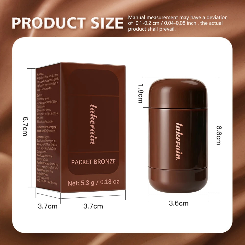 Cream Bronzer Contour Stick for Natural Sculpted Face Makeup - 15