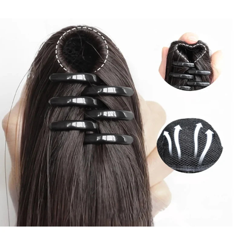 Long Straight Claw Clip Ponytail Hair Extension for Daily and Party Wear