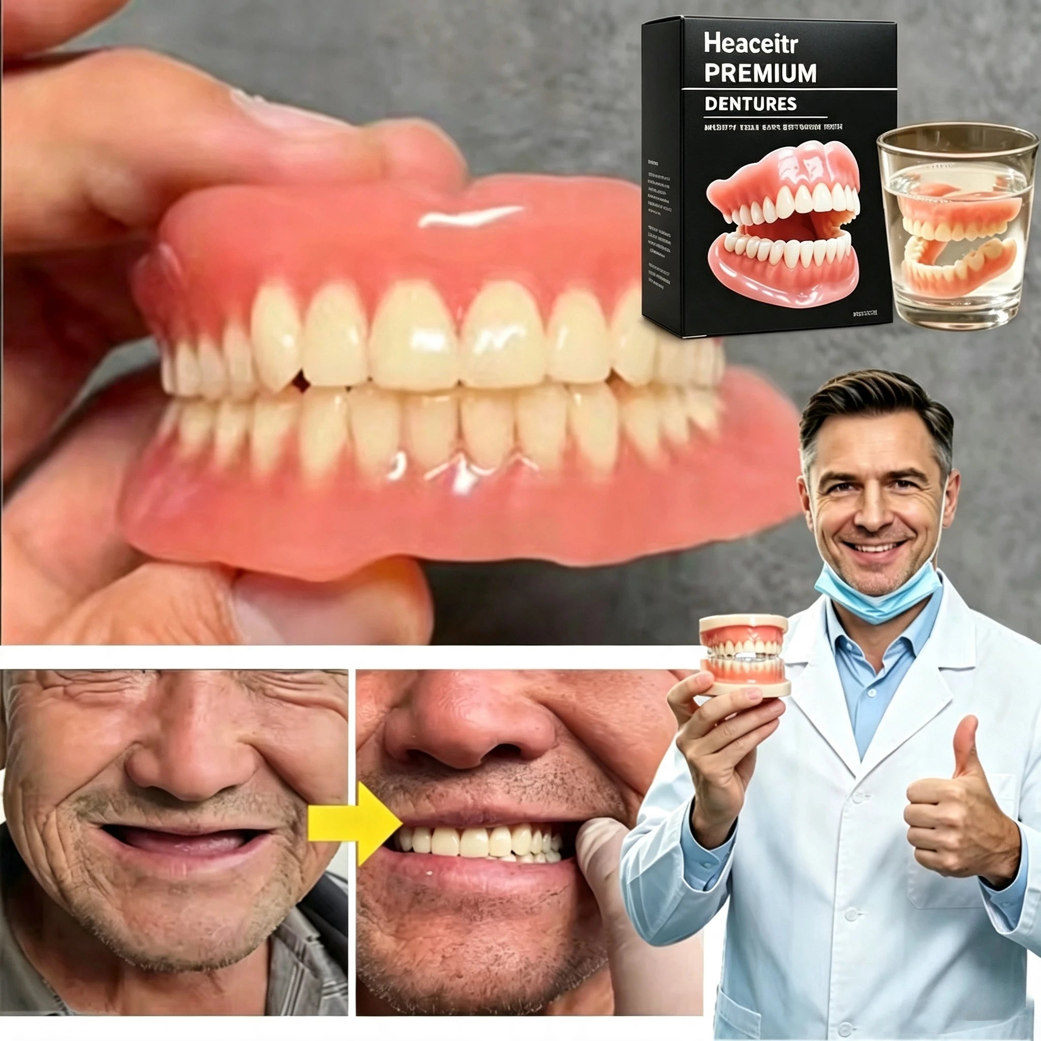 Custom Fit Silicone Dentures for Comfortable and Natural Looking Smile - 4