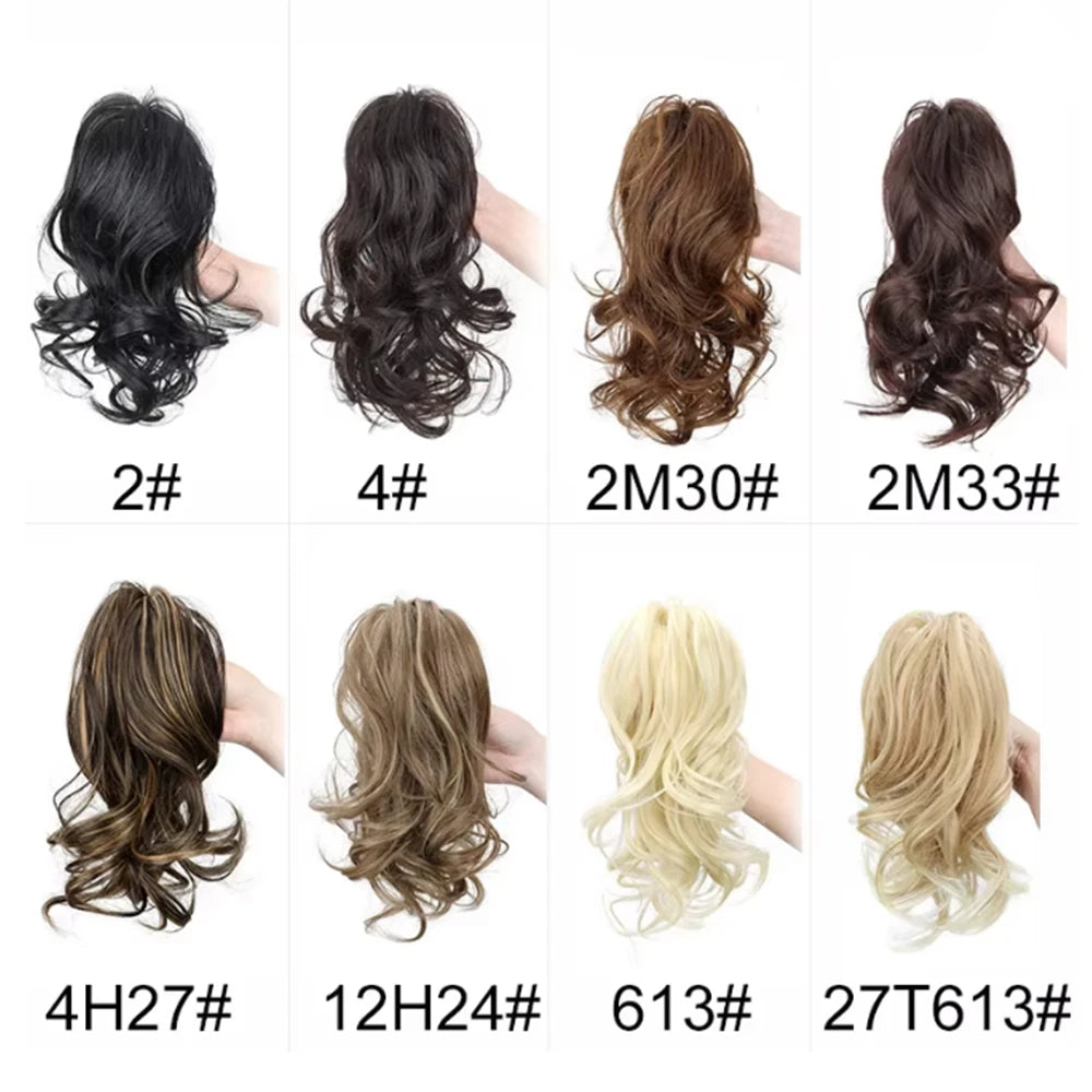 Curly Ponytail Claw Clip Hair Extension for Instant Voluminous Styles