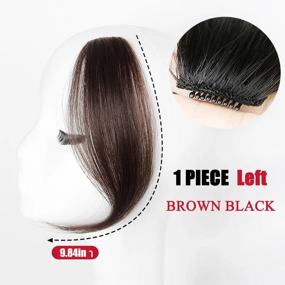 Clip-In Synthetic Hair Side Bangs for Instant Volume - 23