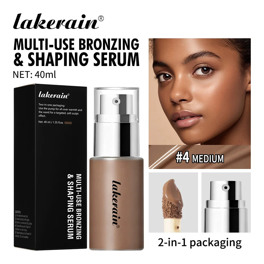 Hydrating Bronzing and Shaping Serum for Natural Face Contouring