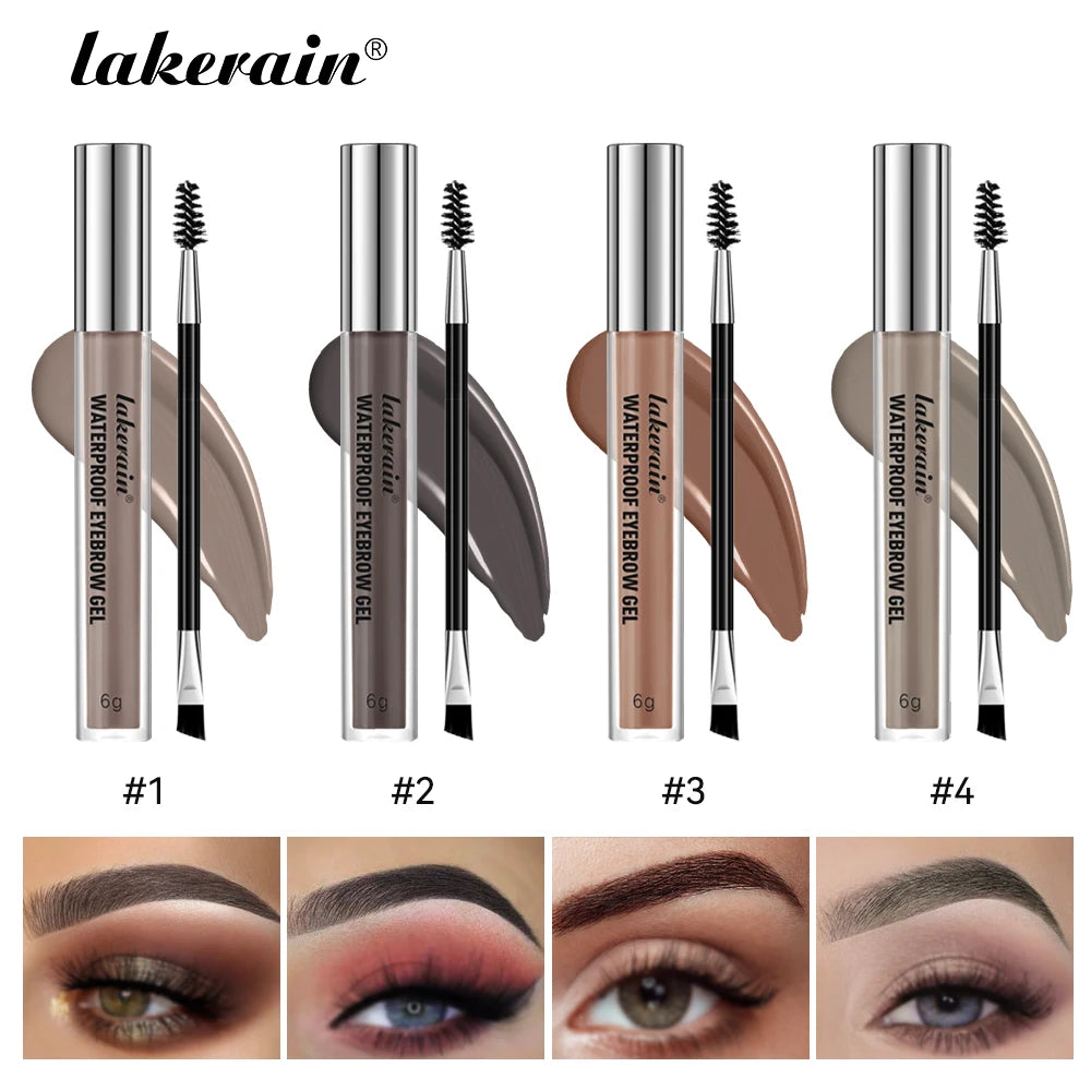 Waterproof Liquid Eyebrow Gel Set for Long-Lasting Natural Defined Brows