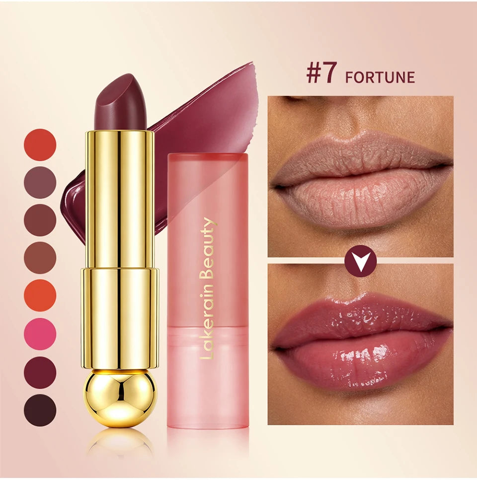 3-in-1 Tinted Moisturizing Lip Oil Stick for Glossy Plump Lips - 12