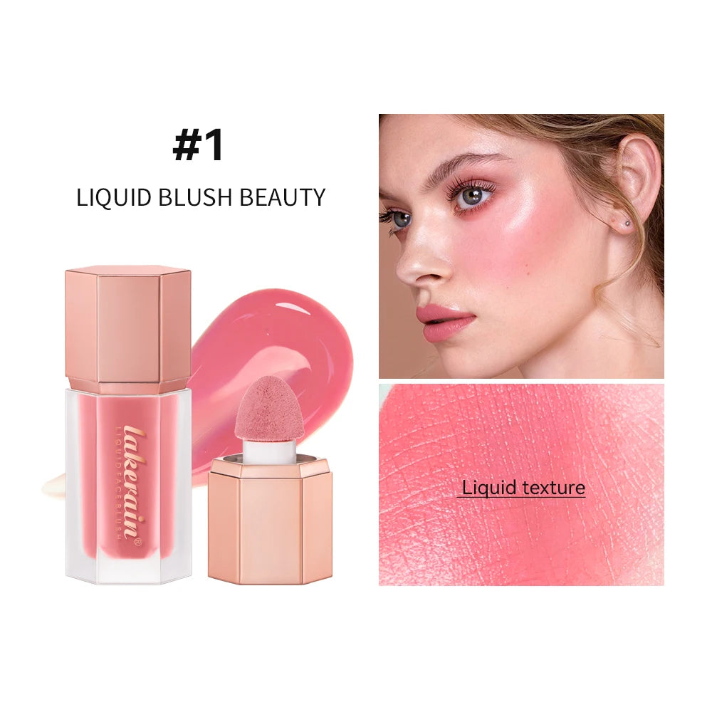 Waterproof Liquid Blush with Built-in Applicator for Natural Matte Finish - 22
