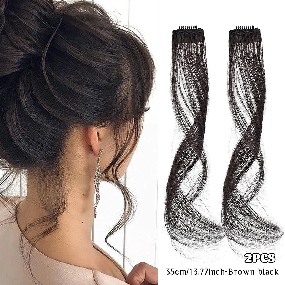 Clip-In Synthetic Hair Side Bangs for Instant Volume