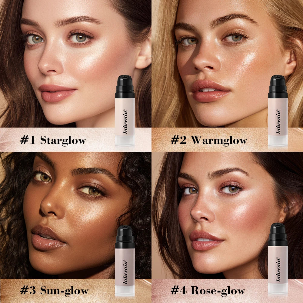 Luminous Water-Based Gel Highlighter for Radiant Dewy Skin - 5