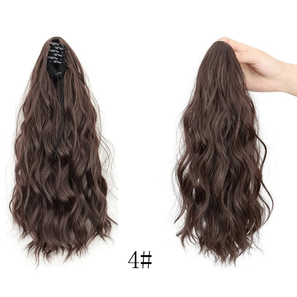 Curly Claw Clip Ponytail Extension for Instant Volume and Length - 12