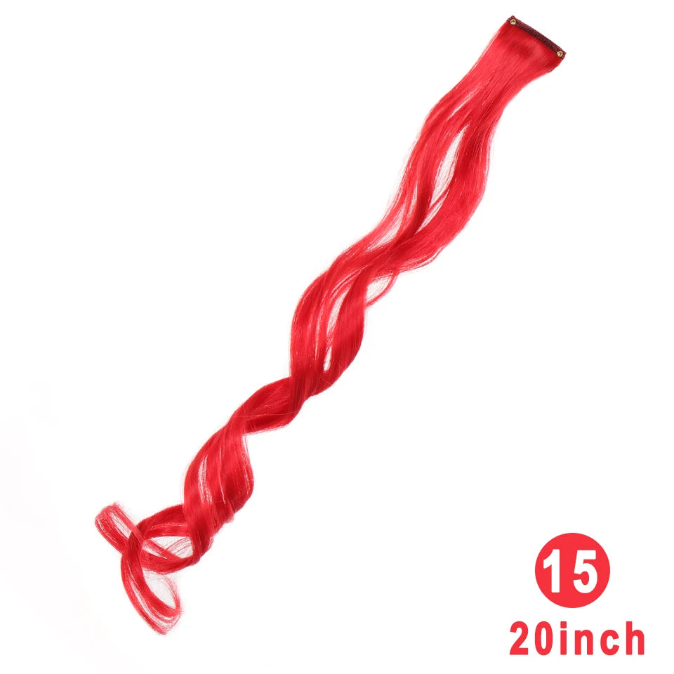 22 Inch Wavy Clip-In Hair Extensions for Daily Style and Parties - 23