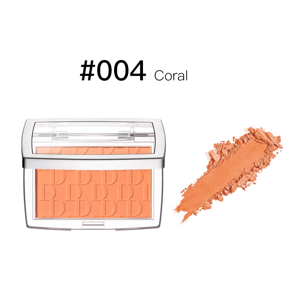 Matte Embossed Blush Palette with Brush for Natural Long Lasting Glow