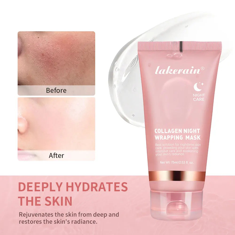 Collagen Peel-Off Night Mask for Face Firming and Deep Hydration - 3