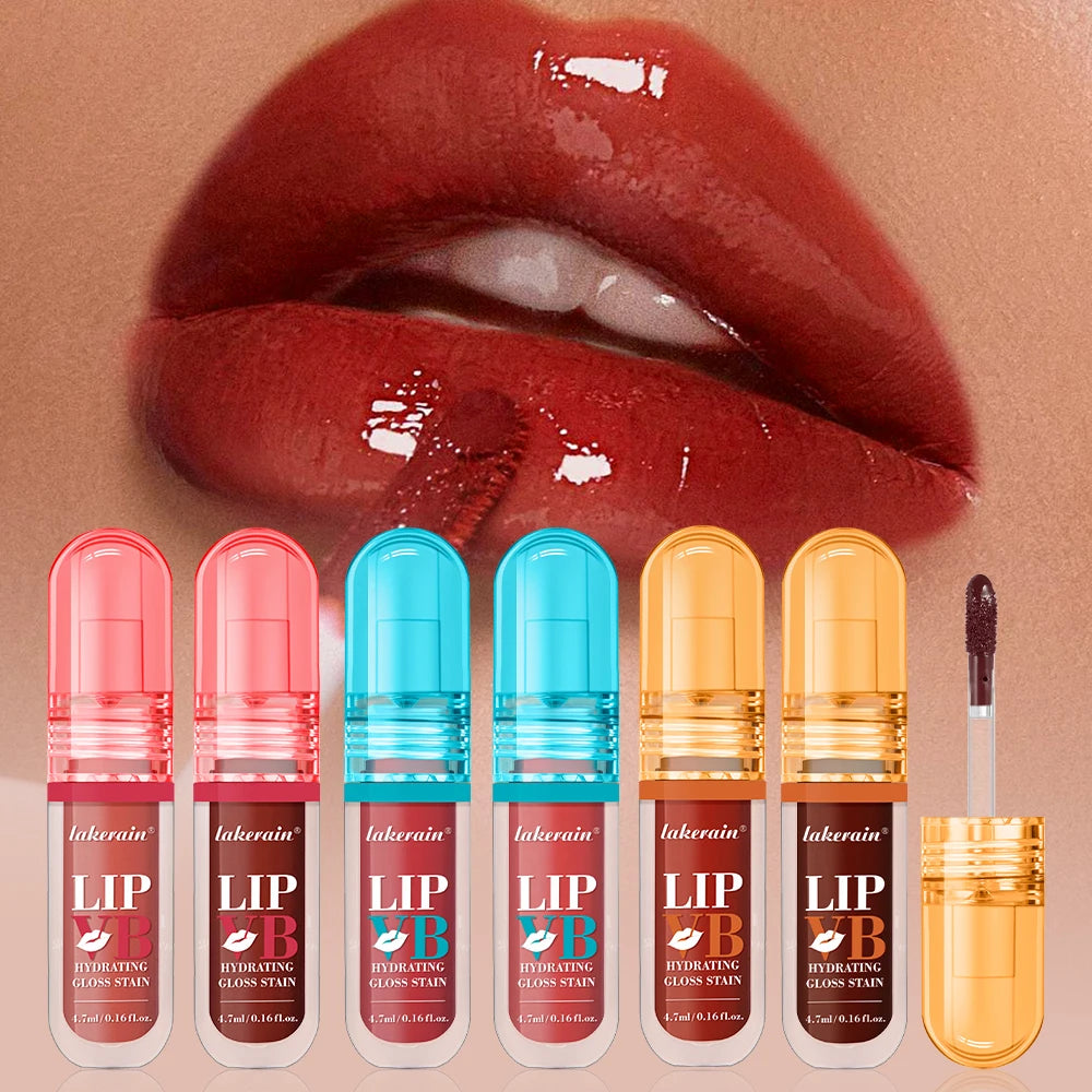 Hydrating Gloss Lip Stain with Vanilla Flavor for Long-Lasting Moisture