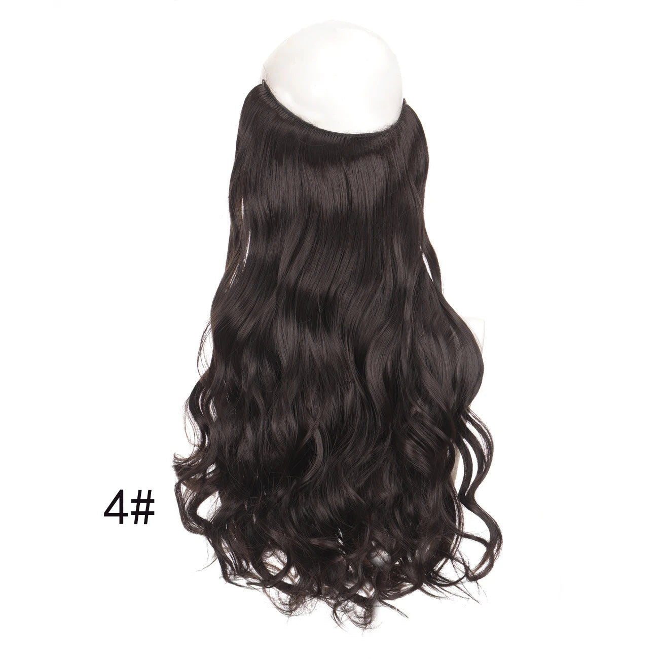 Invisible Halo Wire Hair Extensions for Voluminous Wavy Hair - 10